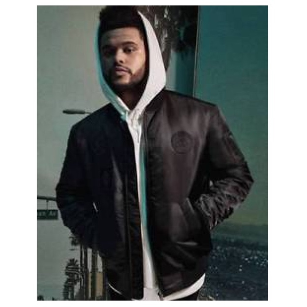 Weeknd bomber jacket H&M never worn. Size Small, but is oversized